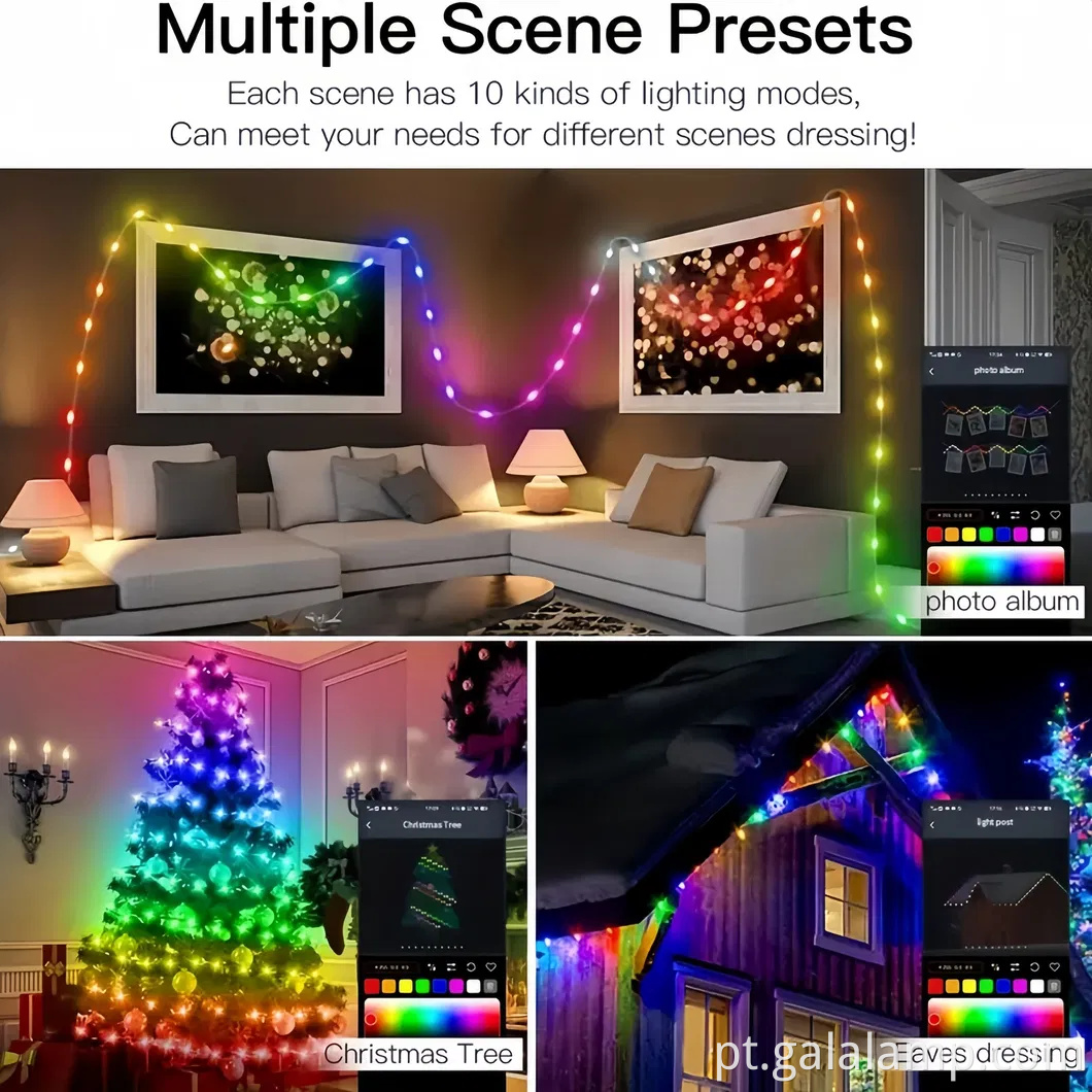 100 LEDs de tira USB à prova d'água LED para atividades ao ar livre